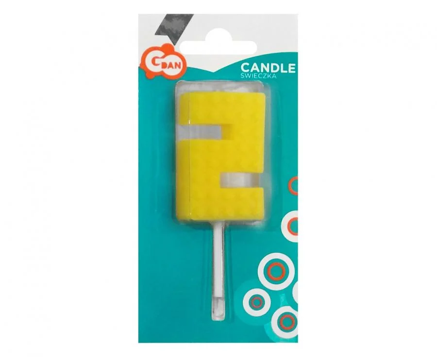 Lumanare pentru tort Cifra 2 Blocks 5,5 cm