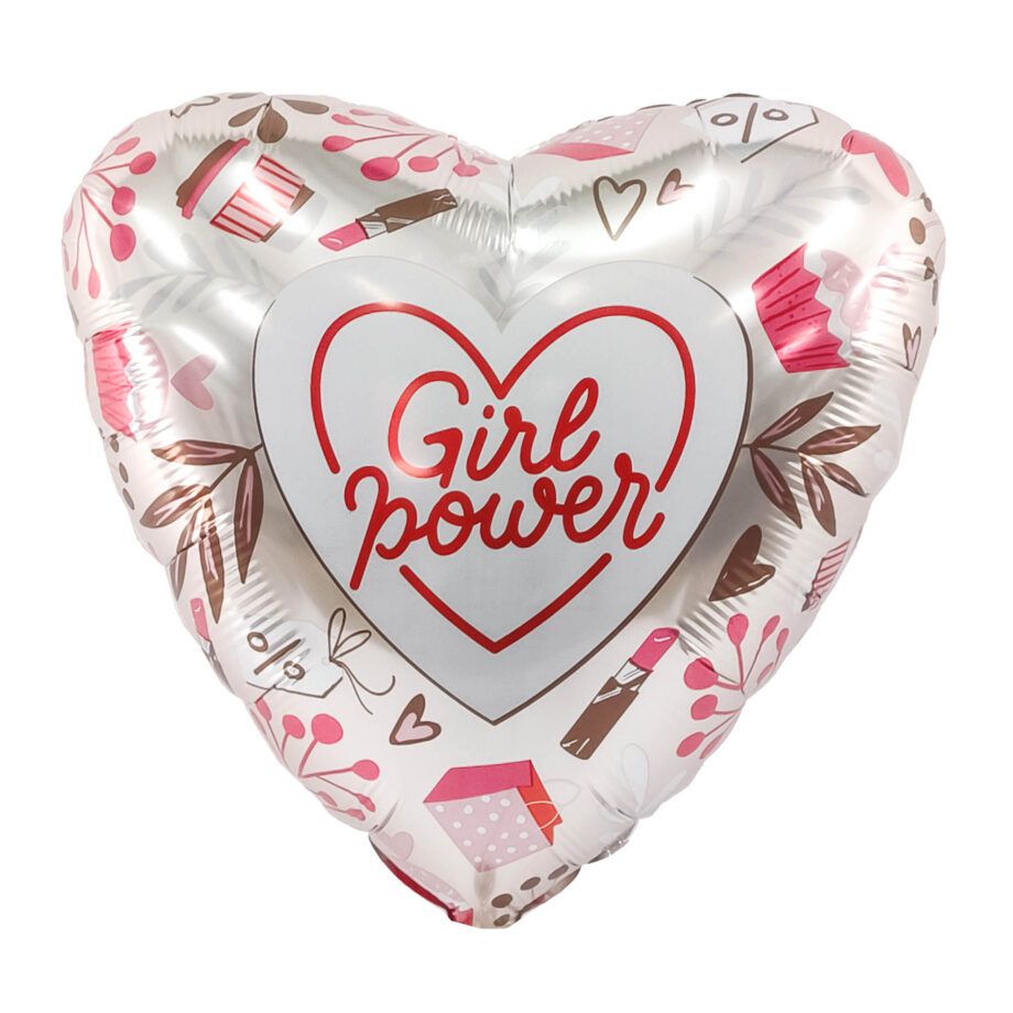 Balon din folie inima 48 cm (19") "Girl Power, Конфетка"