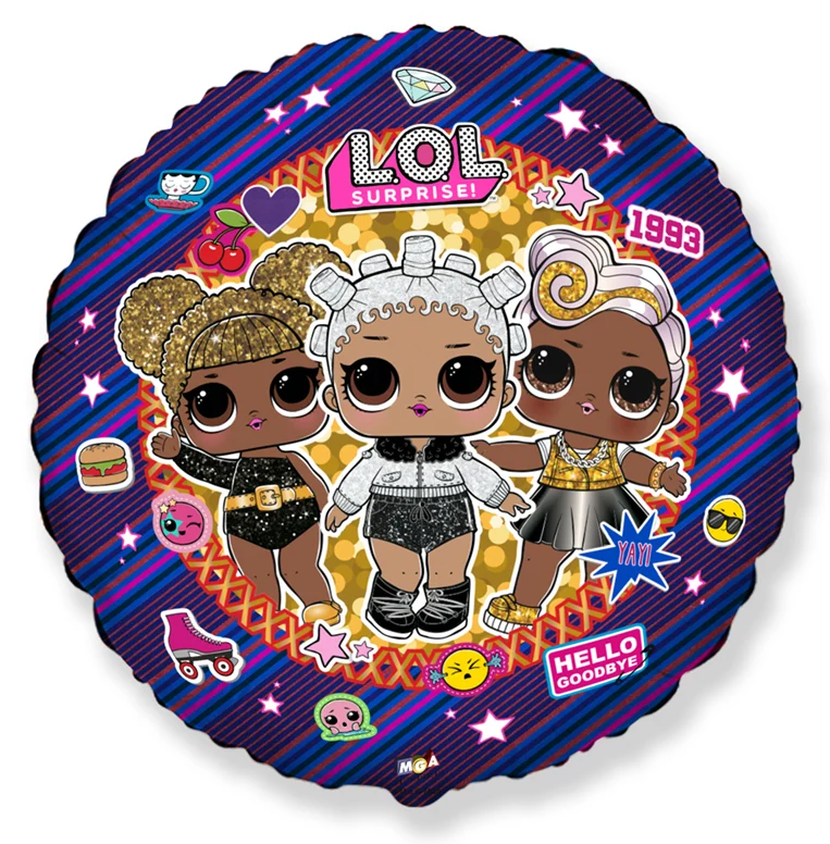 Balon din folie Cerc LOL Surprise 45 cm (18")