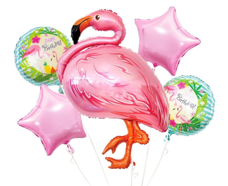Set baloane din folie Flamingo, 5 buc